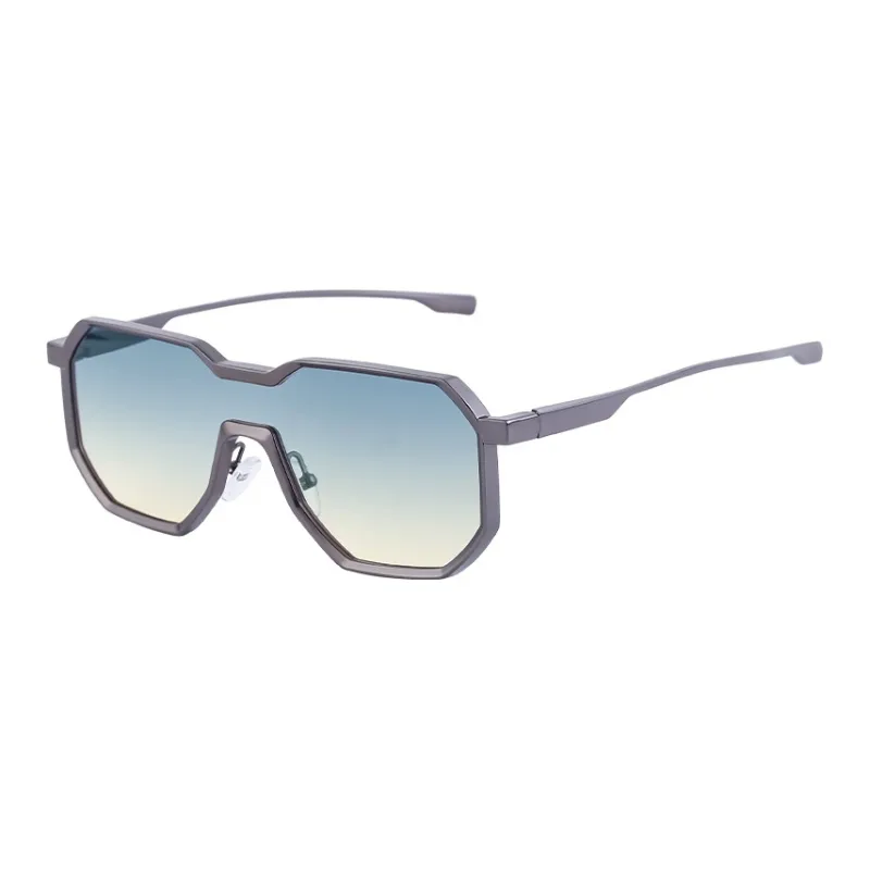 YALMY Metal Square Sunglasses Unisex-2
