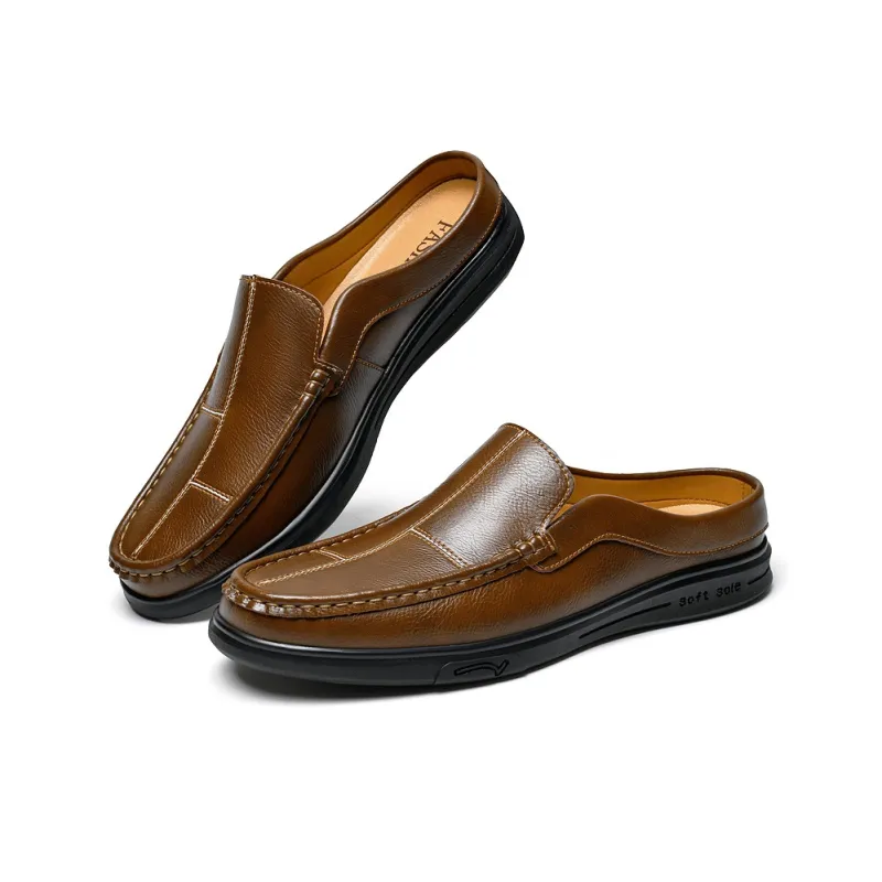 Abango Rubber Sole Slip Resistant Closed Toe Slippers Men's-8