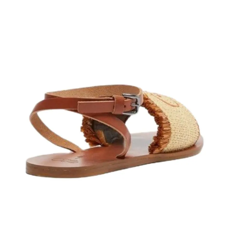 MaxMara Weekend One Strap Sandals Women's Brown-3