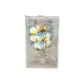 9-Piece Ice Blue-Rose Baby's Breath[PVC Box+LED Lights+Greeting Card]