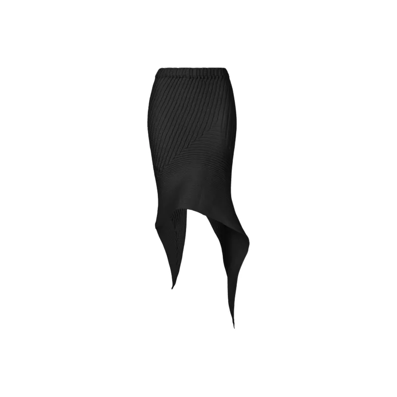 ISSEY MIYAKE Subdued Asymmetrical Mini Skirt-0