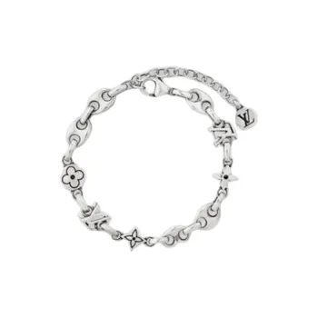 LOUIS VUITTON Silver Bracelets Men's Silver