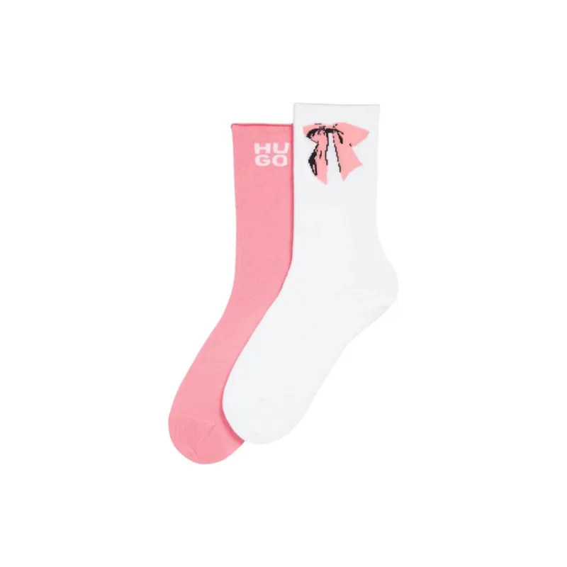 HUGO BOSS Mid Calf Socks Women's 2 Pack-0