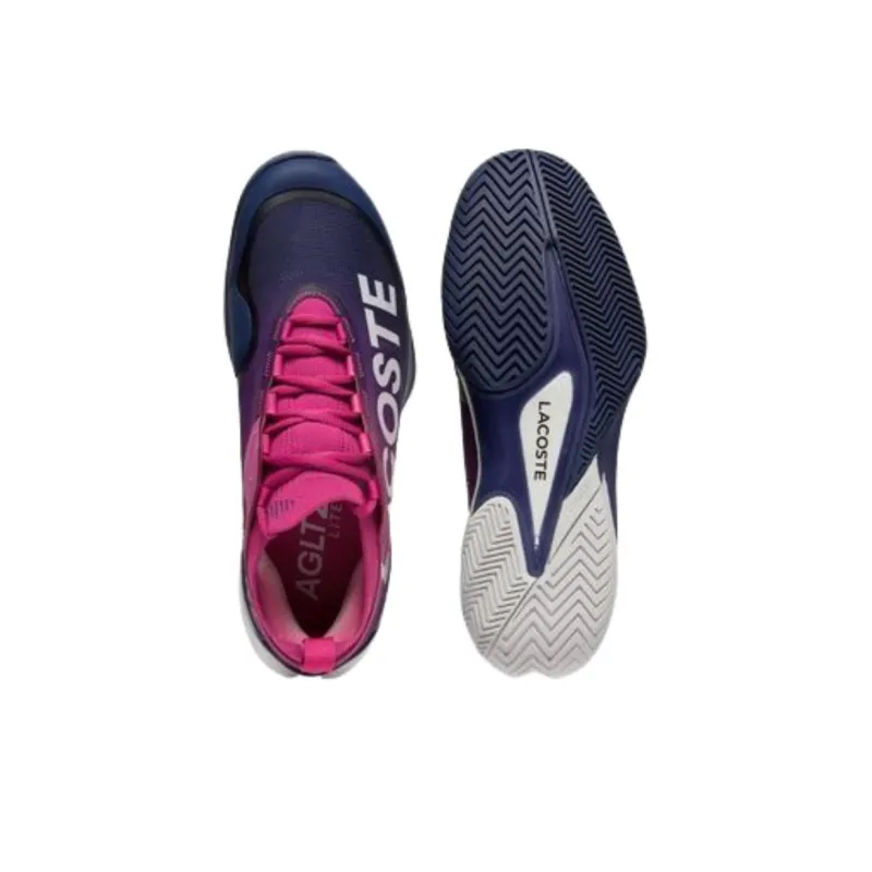 LACOSTE AG LT25 Low Top Tennis Shoes Men's Pink-4