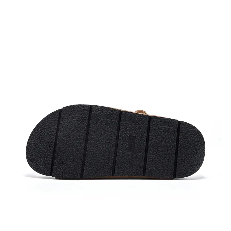 La Chapelle Slip Resistant Abrasion Resistant Slide Slippers Women's Brown-4