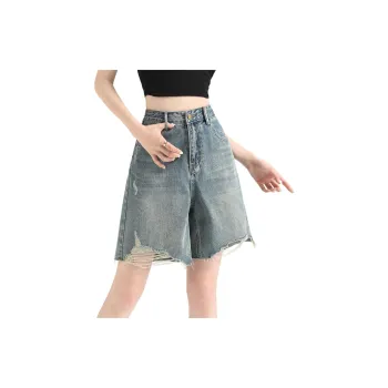 FAWENXIANGZI Denim Shorts Women's