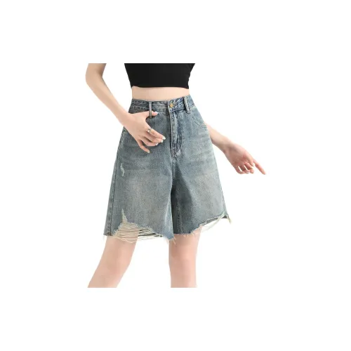 FAWENXIANGZI Denim Shorts Women's