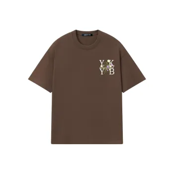YK&YB T Shirts Unisex Brown