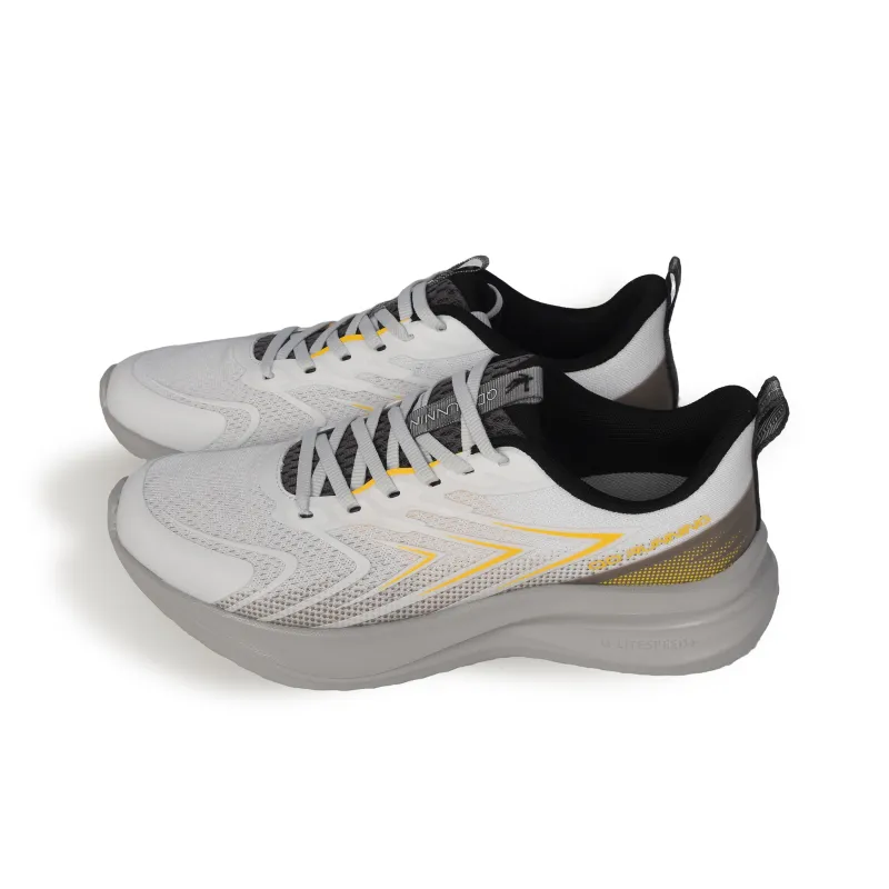 QIAODAN Speed Anti Slip Wear Resistant Low Top Casual Training City Commute Running Shoes Men's Silver Gray-3