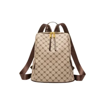 PESASRIE PVC Backpack Women's Coffee