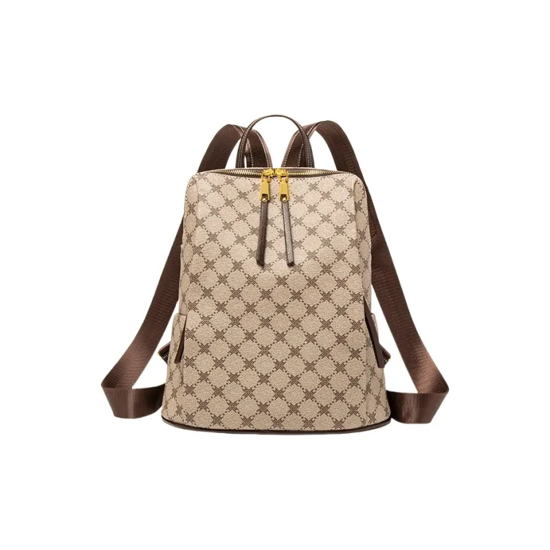 PESASRIE PVC Backpack Women's Coffee-0
