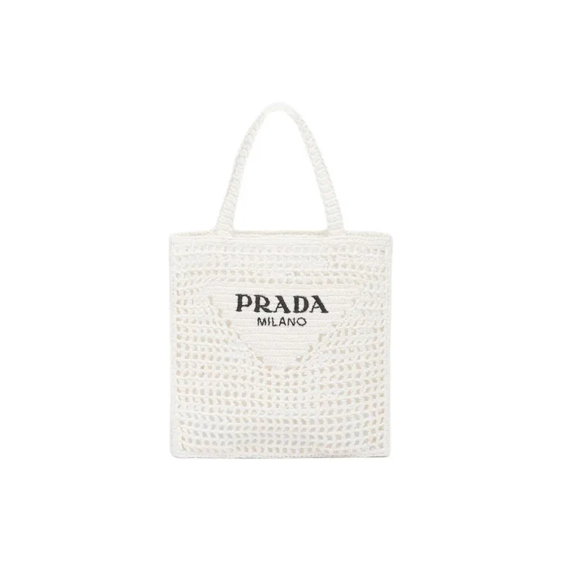 PRADA Synthetic Fiber One Shoulder Handbag Women's White-0