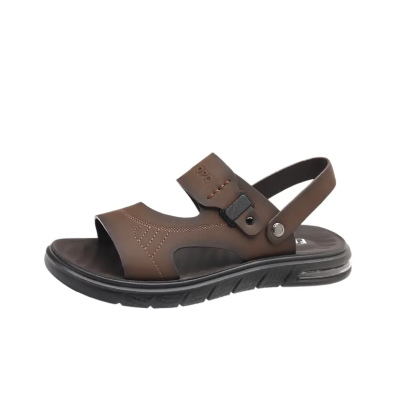 Bindu Beach Sandals Men Black, Brown-7