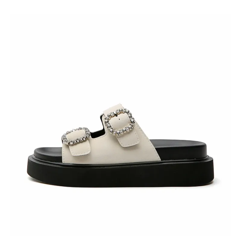 STELLA WEISZ PU Polyurethane Quiet Slip Resistant Slide Slippers Women's-3