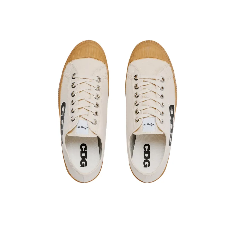 CDG Novesta Star Master Anti Slip Wear Resistant Low Top Canvas Shoes Unisex Beige-3