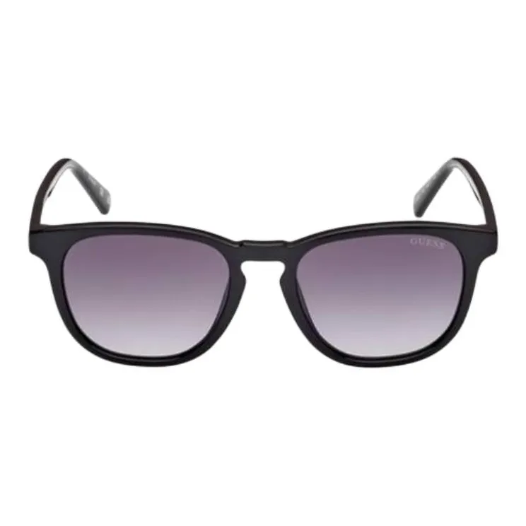 GUESS Injection Round Sunglasses Men's Black-1