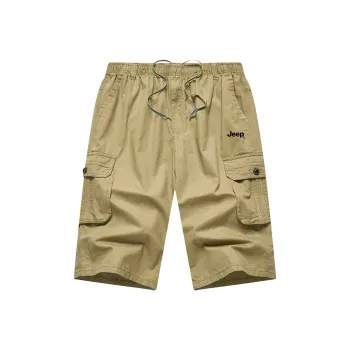 Jeep Cargo Shorts Unisex Khaki