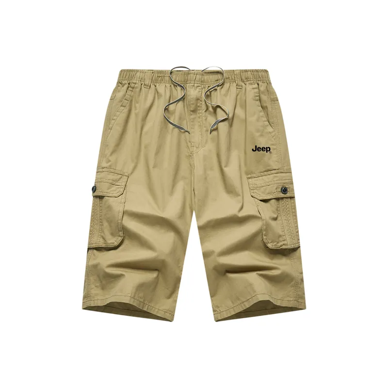 Jeep Cargo Shorts Unisex Khaki-0
