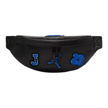 Jordan Polyurethane Fanny Pack Unisex Black & Blue