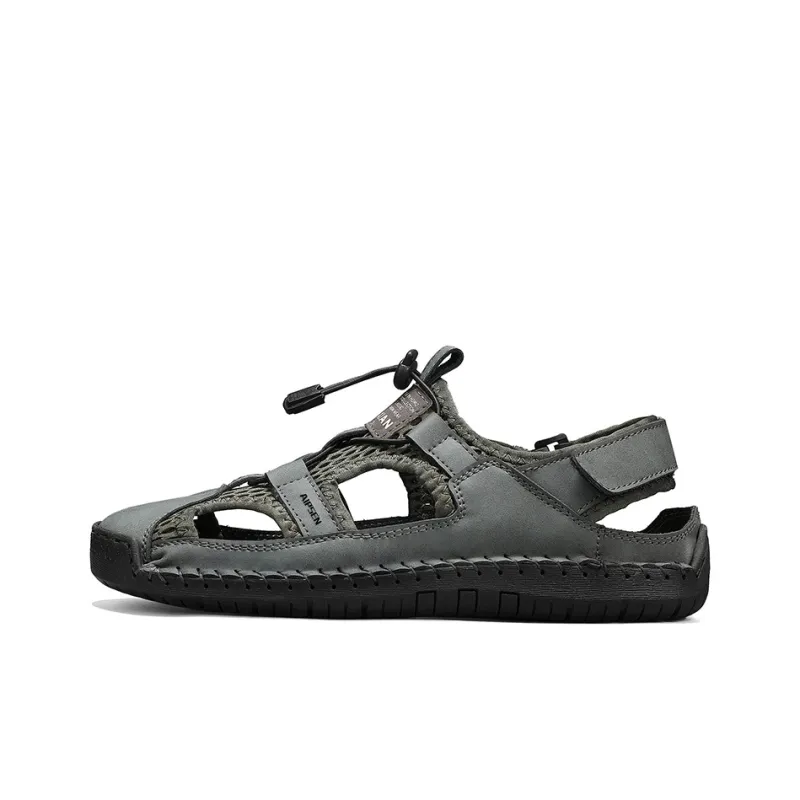 AIPSEN River Trekking Shoes Men's Gray-0