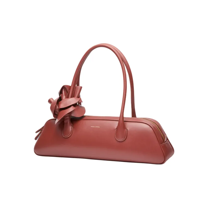 MAGDA BUTRYM Brigitte Calfskin Shoulder Bag Women's Amber Red-1