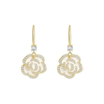 SHINE Copper, Zircon Earrings Women's