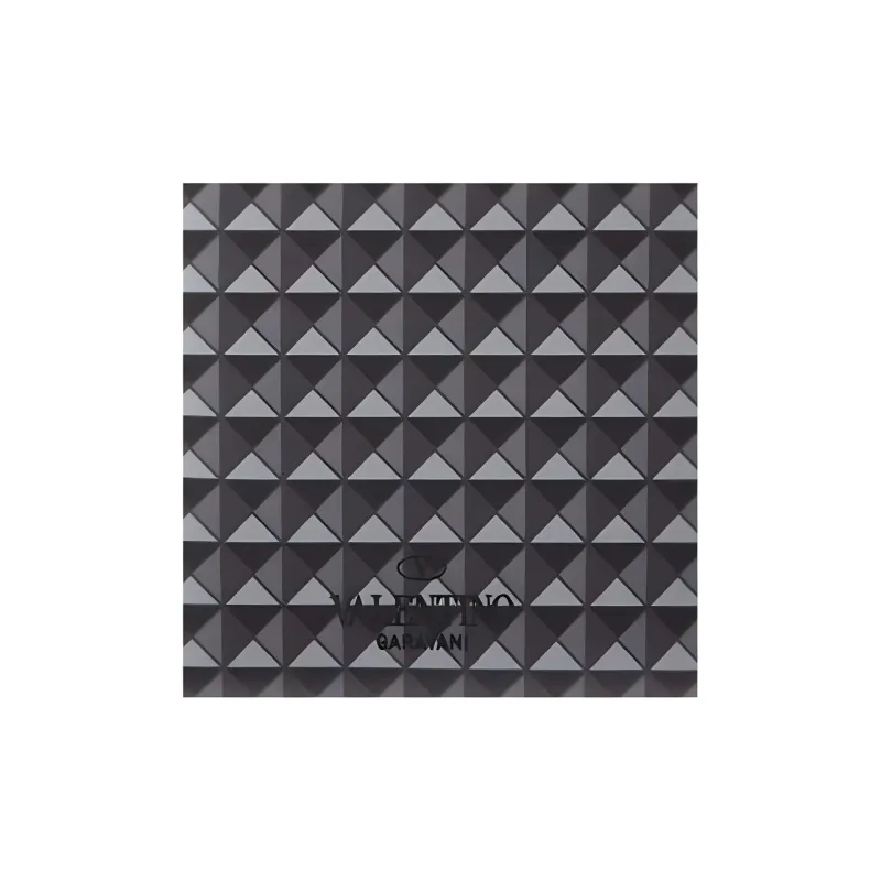 Valentino Calfskin Wallet Mini Men's Gray & Multicolor-1