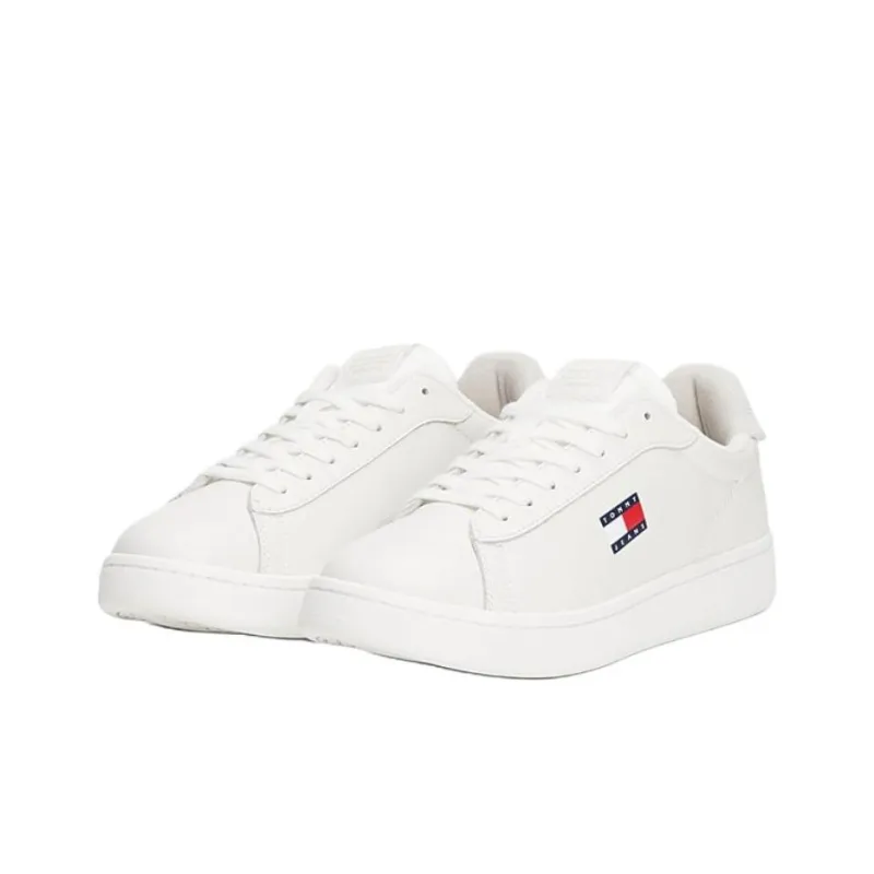 Tommy Hilfiger Trainers Low Top Skateboard Shoes Women's White-2