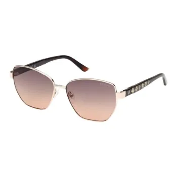 GUESS Irregular Shape Sunglasses Women's Black