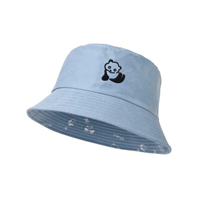 FREE RABBITⅡ Summer Travel Fashion Versatile Large Brim Sun Protection Bucket Hats Unisex-2