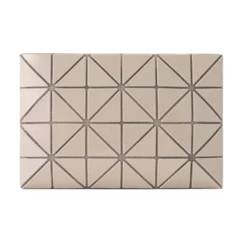 ISSEY MIYAKE Polyvinyl Chloride Resin Wallet Women's Sandy Beige
