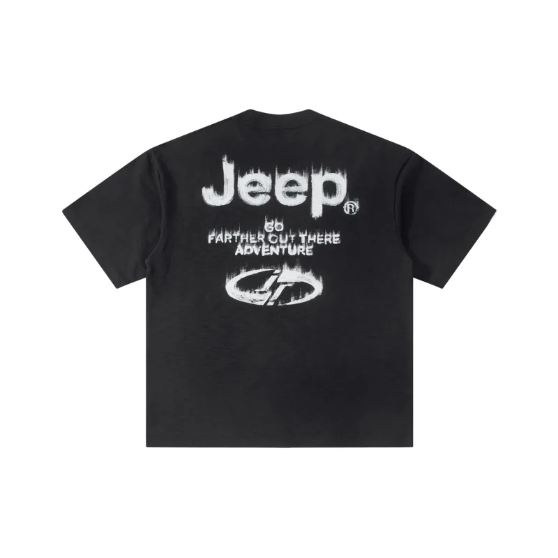 Jeep Pasture Horse Lifestyle T Shirt Unisex Black-0