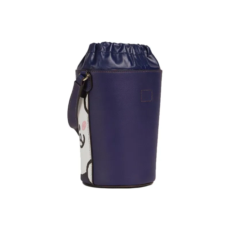 Furla LINE FRIENDS Co branded Leather Bucket Bags Shoulder Bag Crossbody Bag Mini Women's Blue Multicolor-1