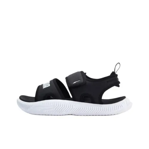 PUMA SoftridePro Sandal 24 Beach Sandals Unisex Black White