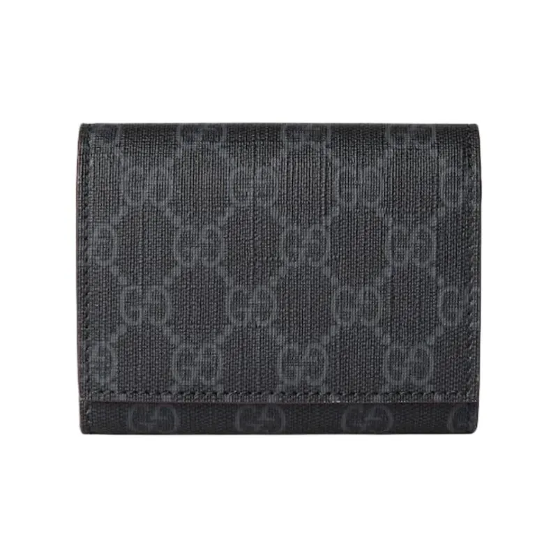 GUCCI Supreme Canvas Wallet Men's Black-1