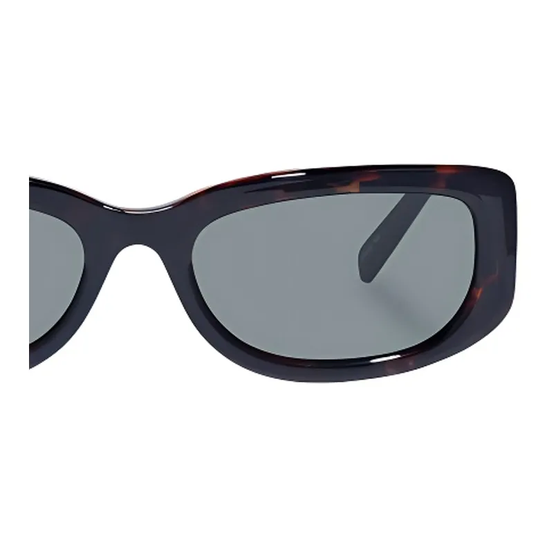 Le Specs Eco friendly PET Irregular Shape Sunglasses Unisex Tortoiseshell-2