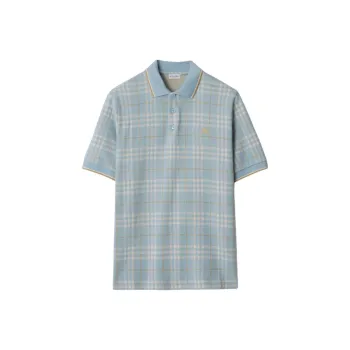 Burberry SS25 Polo Shirt Men's Light Blue
