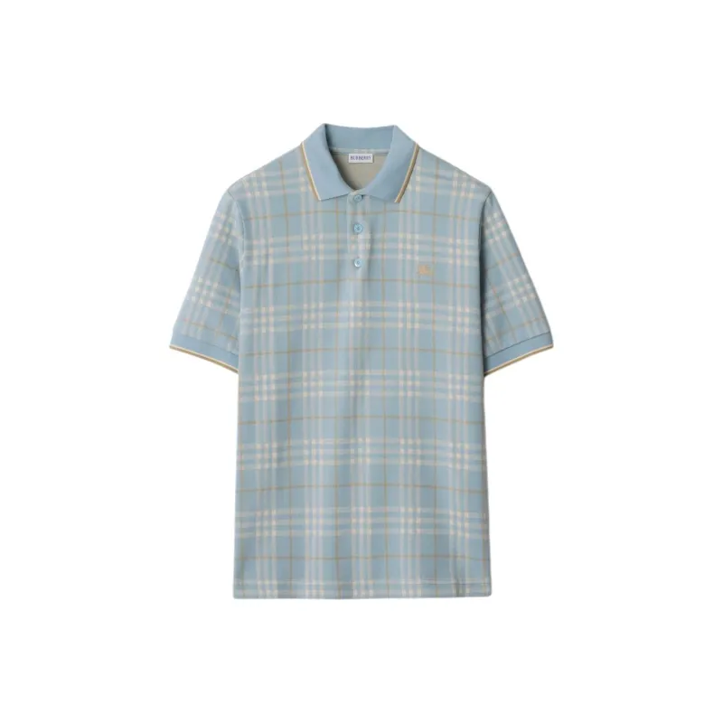 Burberry SS25 Polo Shirt Men's Light Blue-0
