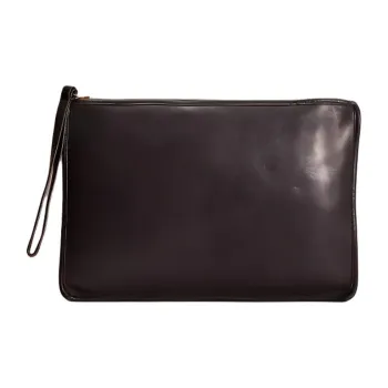 COACH Clutch Leather Mahjong Set Clutches Medium Size Women's Black