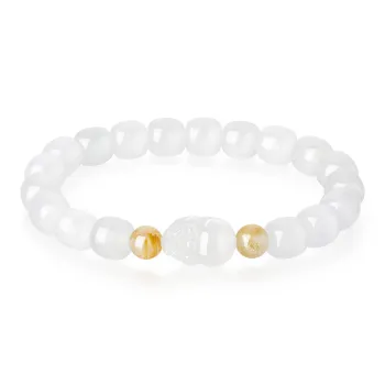 Lao Feng Xiang Natural Tianshan Jade Bracelets Women's