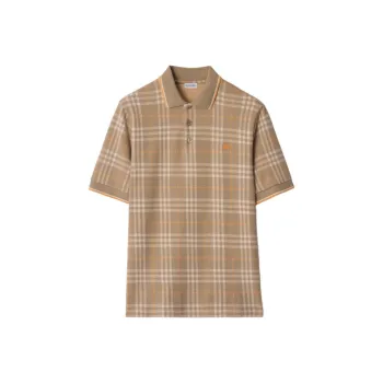 Burberry SS25 Polo Shirt Men's Orange