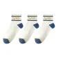 3 White Double Stripe