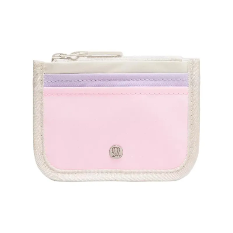 Lululemon Polyester Card Holder Women's Light Ivory White With Lavender-0