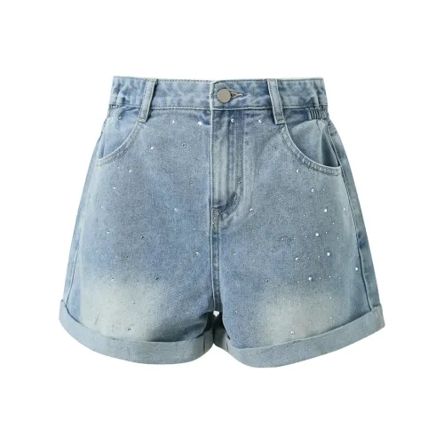 3COLOUR Denim Shorts Women's Haze Blue