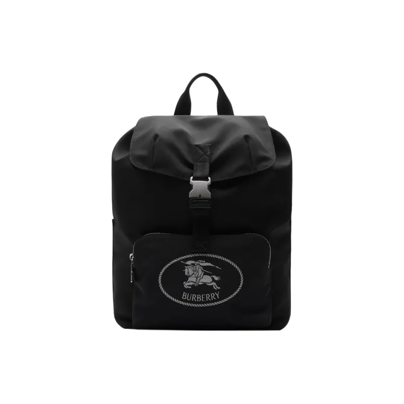 Burberry Polyester Backpack Men's Black-0