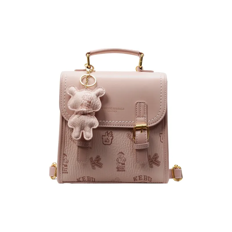 TOUTSEUL YOLO PU One Shoulder Crossbody Backpack Women's White/Black/Pink/Brown-11