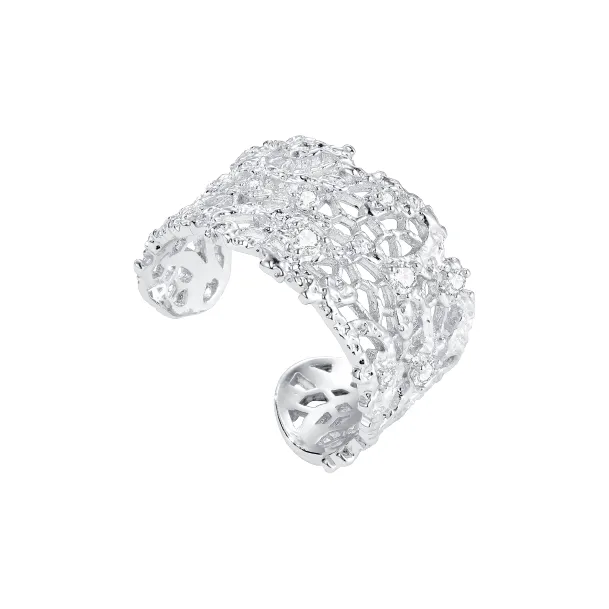 OOAK S925 Silver Fashion Versatile Ring Women's-7