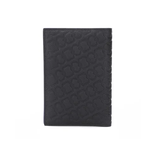 CANUDILO Top Grain Cow Leather Clutch Wallet Unisex Black
