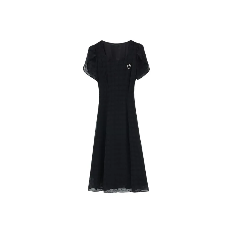 Mu Xiao Xin Short Sleeved Dress Women's-0