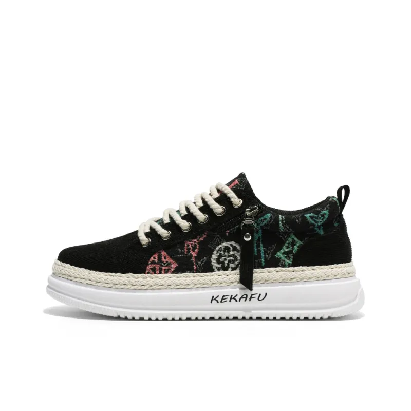 KEKAFU Slip Resistant, Abrasion Resistant, And Balanced Low Top Skateboard Shoes Men's-0